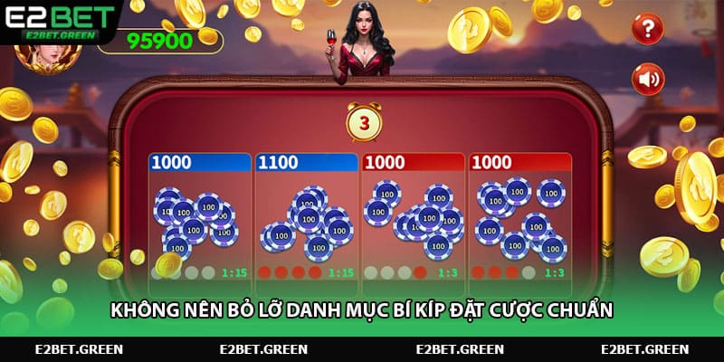 Không nên bỏ lỡ danh mục bí kíp đặt cược chuẩn